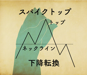 マーケットのテクニカル分析指標「スパイクトップ」