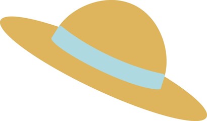 麦わら帽子のイラスト