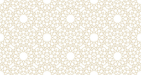 Seamless geometric pattern in authentic arabian style.