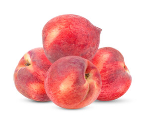 Peach isolated on white