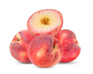 Peach isolated on white