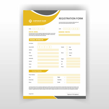 Registration Form Template Images – Browse 4,727 Stock Photos, Vectors, and  Video | Adobe Stock