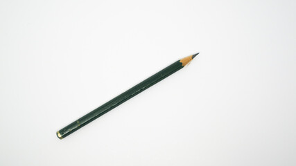 Pencils placed against white background with copy space for your image or text. 