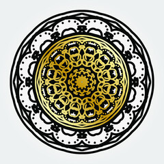 decorative concept abstract mandala illustration. EPS 10