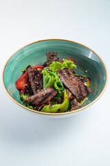 Salad on a white background
