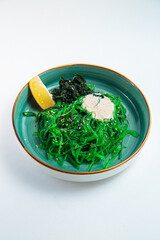 Salad on a white background