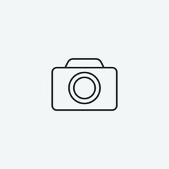 Camera vector icon illustration sign