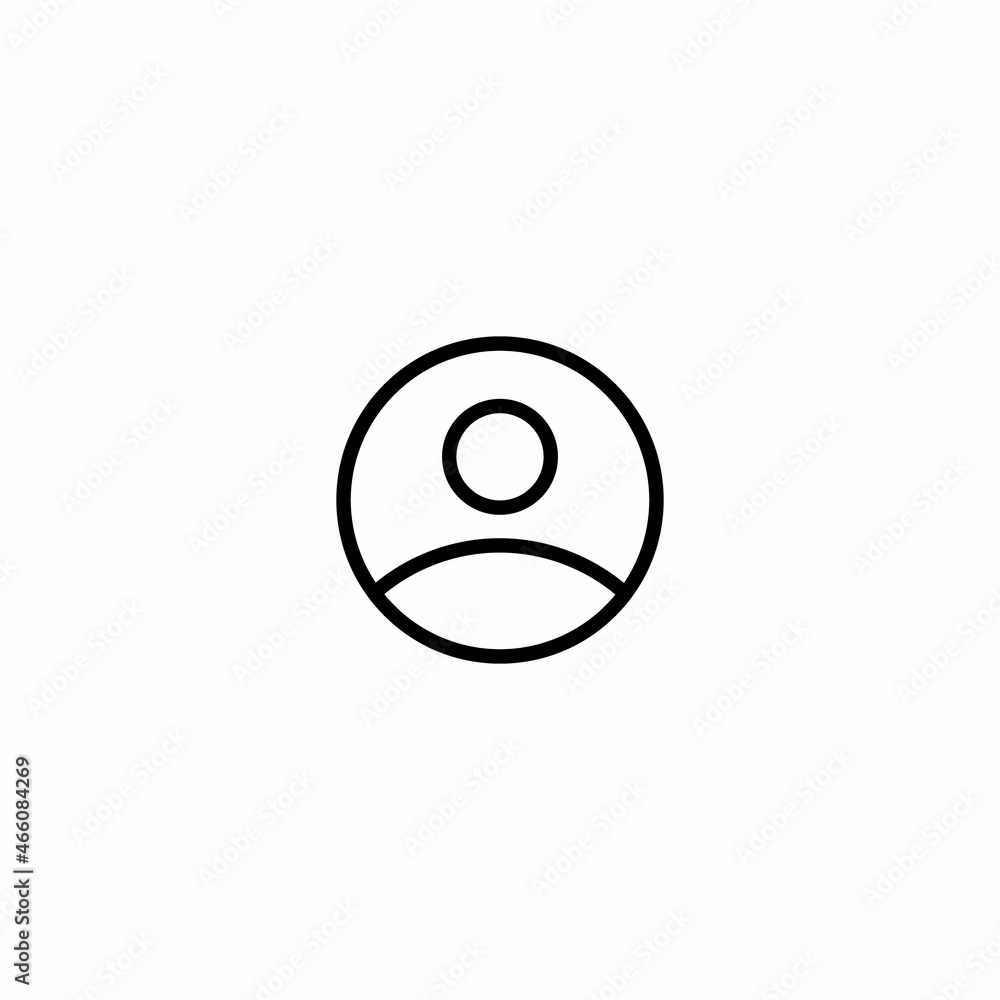 Poster default avatar profile icon vector in line style