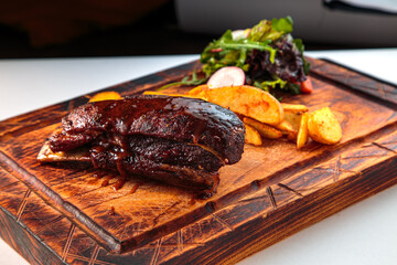 steak on the background of a bula