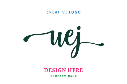 UEJ lettering logo is simple, easy to understand and authoritative