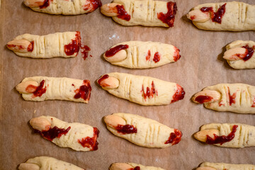 Blutig Hexenfinger Keks Halloween, gruselig