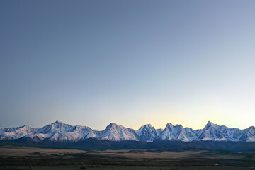 mountains snowy peaks background, landscape view winter nature peaks