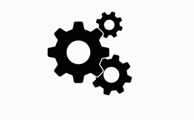gear wheel from the mechanism. transmission. an isolated movement part icon on a white background. 3d rendering. 3d image.