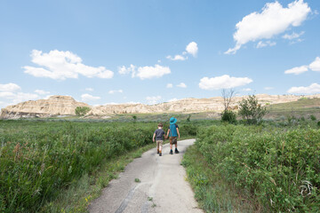 Obraz premium Walking in North Dakota