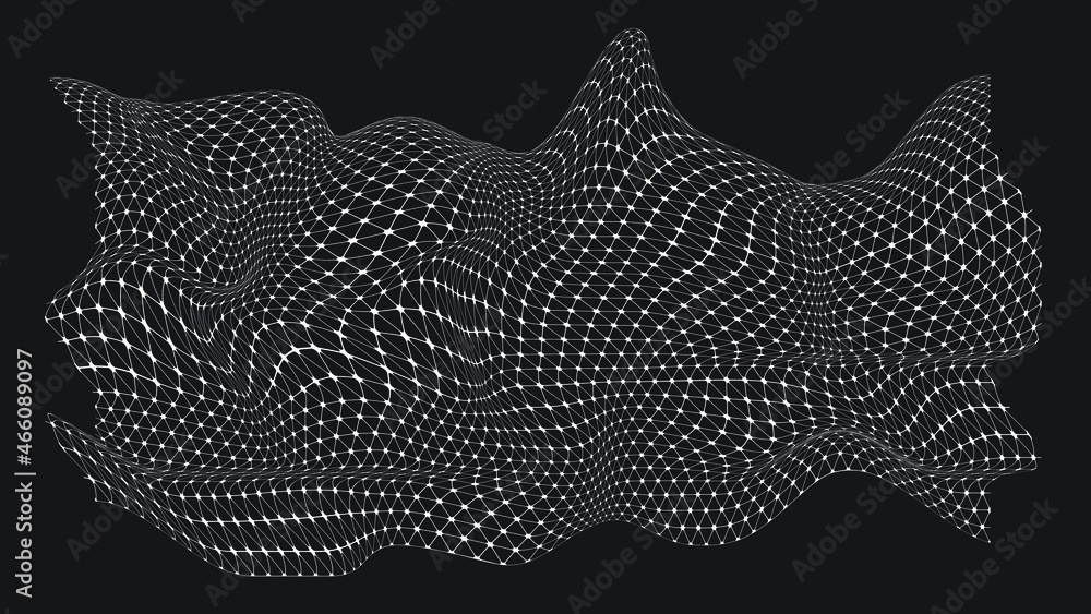 Poster abstract flow lines background . fluid wavy shape .striped linear pattern . music sound wave . vecto