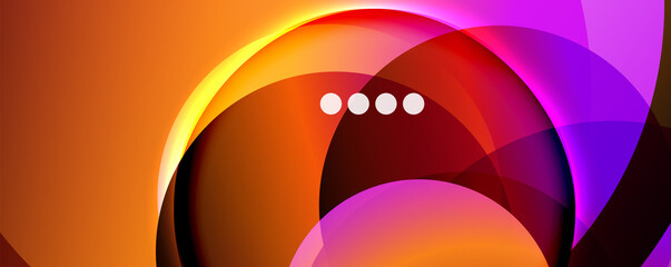 Fluid gradients, swirls and circles. Bright color lines. Vector Illustration For Wallpaper, Banner, Background, Landing Page