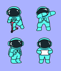 Fototapeta premium cute astronaut