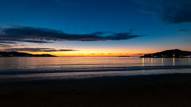 sunset on the beach © Alvaro