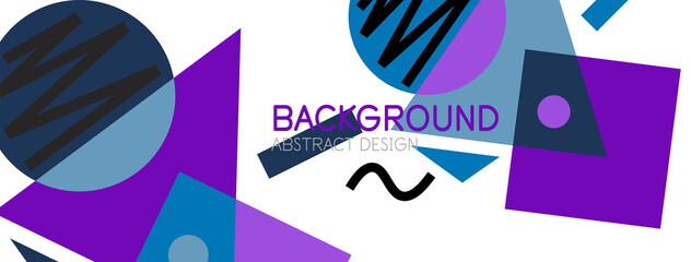 Abstract background with blocks, lines, geometric shapes. Techno or business concept for wallpaper, banner, background, landing page