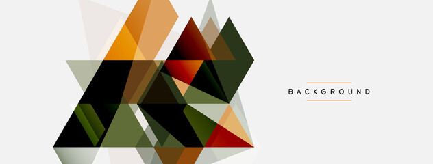 Mosaic triangles geometric background. Techno or business concept, pattern for wallpaper, banner, background, landing page