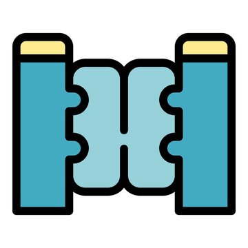 recommend clip art: Train turnstile icon. Outline train turnstile vector icon color flat isolated