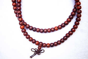 Buddhist Bead Bracelet white background
