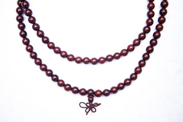 Buddhist Bead Bracelet white background