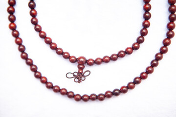 Buddhist Bead Bracelet white background