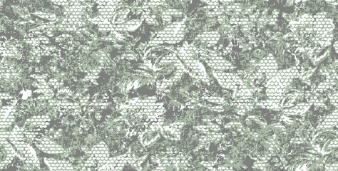 Vector watercolour floral seamless pattern, delicate flowers greeting card template