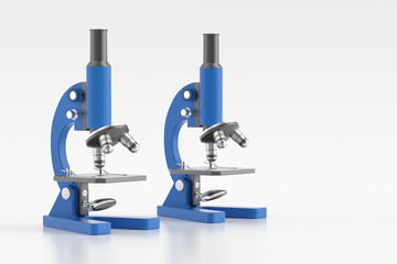 3d rendering medicial concept microscope