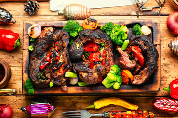 Beef meat for the Christmas table