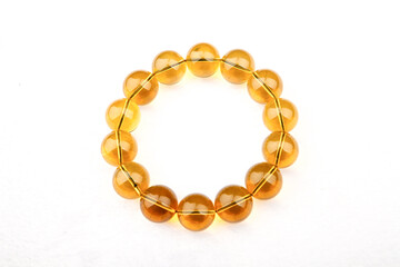 Yellow Brazil Transparent Crystal Bracelet