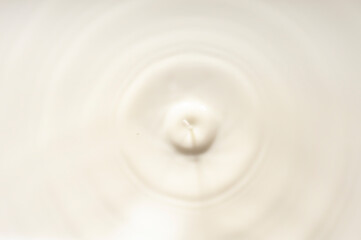 Top view beige liquid, splash cream, makeup base, liquid cream.