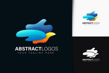 Hexagon music logo with gradient