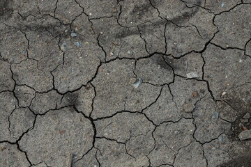 Dry, cracked dirt texture for creative background