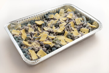 Purple cauliflower with cheese