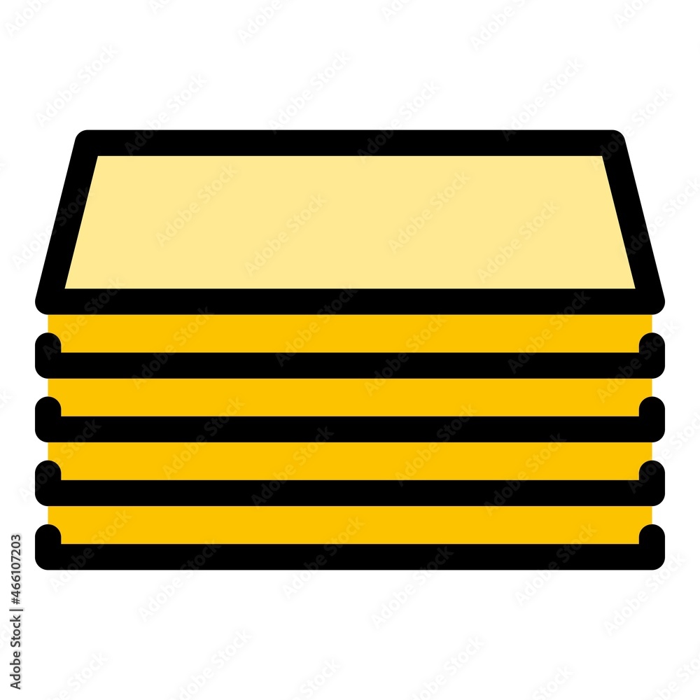 Aufkleber storage files icon. outline storage files vector icon color flat isolated