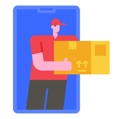 delivery man icon