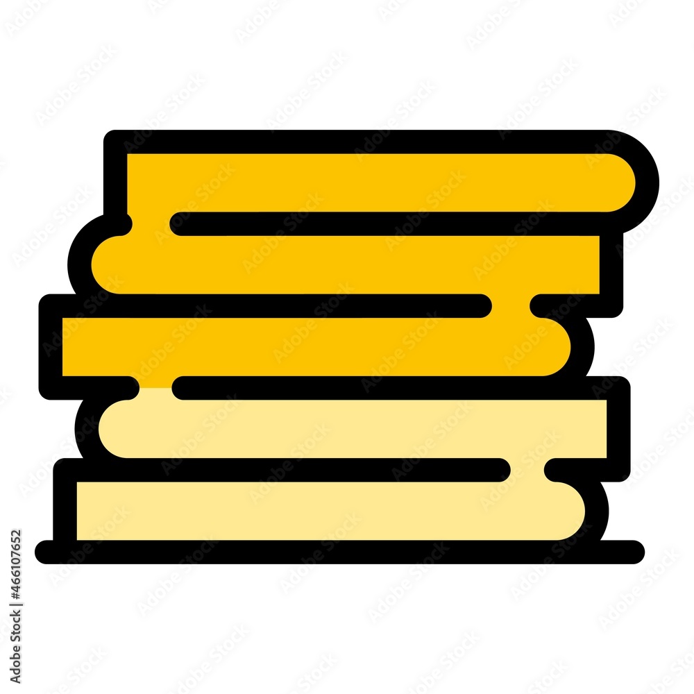 Poster data storage icon. outline data storage vector icon color flat isolated