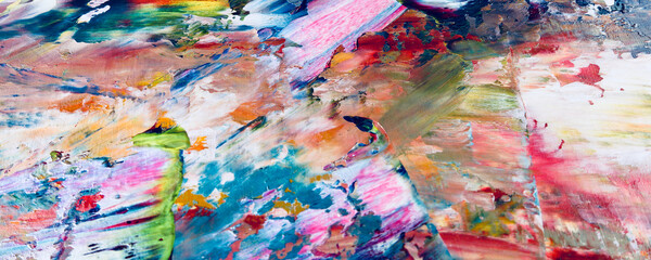 Colorful abstract background wallpaper. Modern motif visual art. Mixtures of oil paint. Trendy hand painting canvas. Wall decor and Wall art prints Idea. 3D Texture. Art object	
