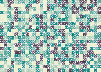 Abstract Geometric Pattern generative computational art illustration