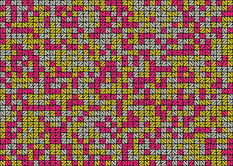 Abstract Geometric Pattern generative computational art illustration