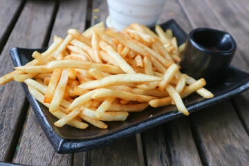French fries with ketchup 