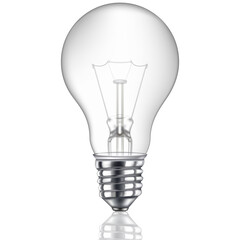 realistic bulb isolated on white background. vector illustration.