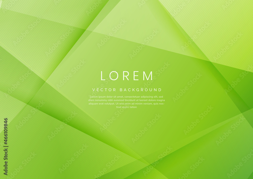 Aufkleber abstract soft green geometric diagonal overlay layer background.
