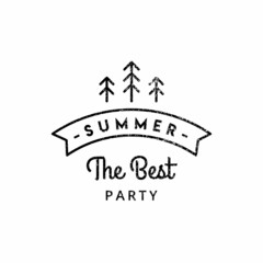 Logo Template -  Touring, Summer, holidays, labels and badges retro typography design logo. Templates for greeting cards, posters and apparel design. Vector illustration.