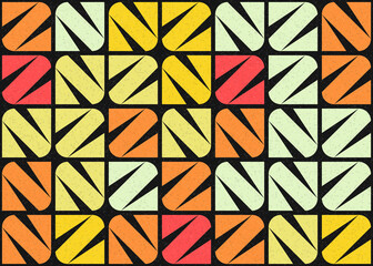 Abstract Geometric Pattern generative computational art illustration