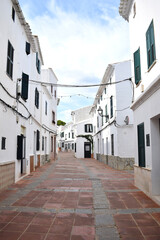 Fototapeta na wymiar Calles de Es Mercadal, Menorca Islas Baleares España 