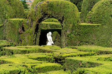 Sculture in the Parque Laberinto de Horta in Barcelona. Catalonia