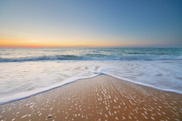 Sundown on the sea
